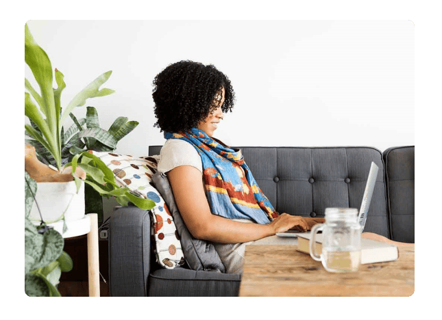 person working at a desk