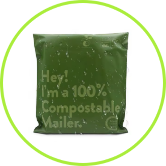 green_compostable_mailer_with_branding_text